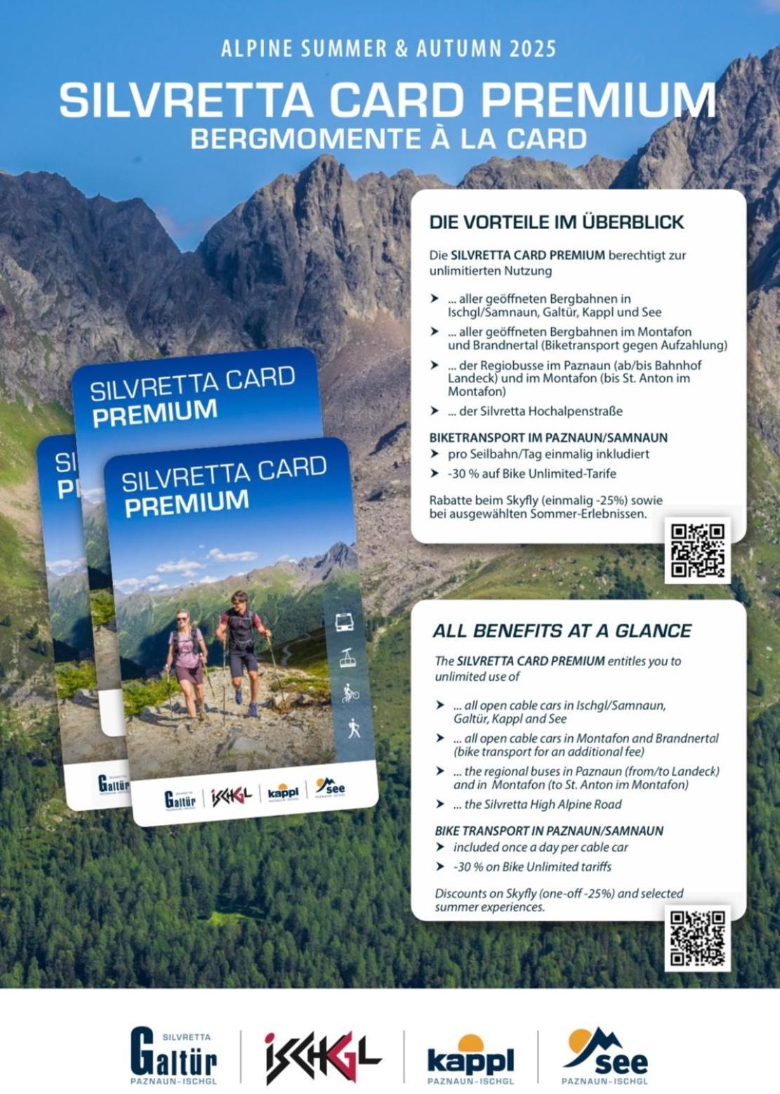 Apart Scharler Mit Silvretta Card See Exterior foto